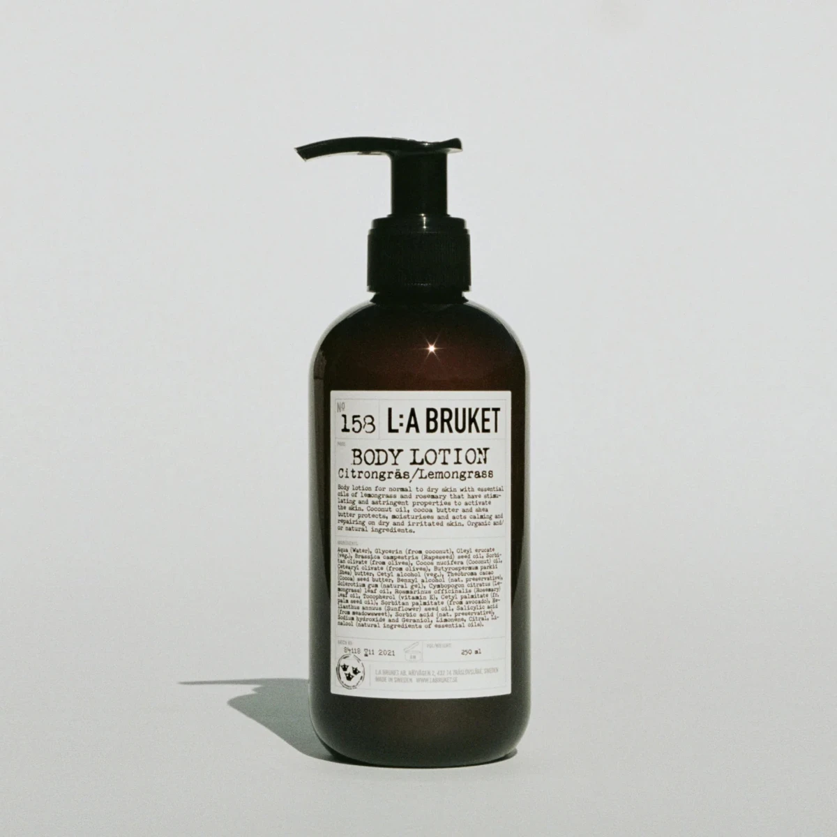 Balsam do ciała Nr 158 Trawa Cytrynowa 240ml  L:A BRUKET