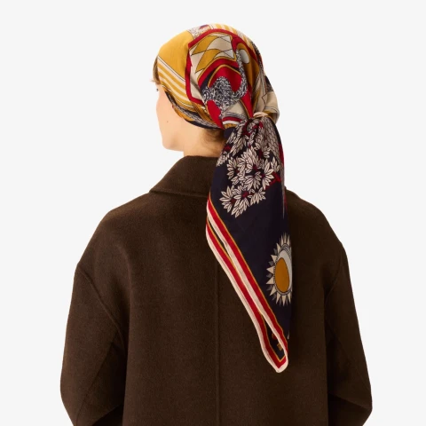 Szal kwadrat 100 Nicolas Navy Inoui Editions