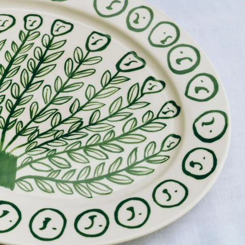 Półmisek La Pittura Oval Serving Platter Olive Grove HAY