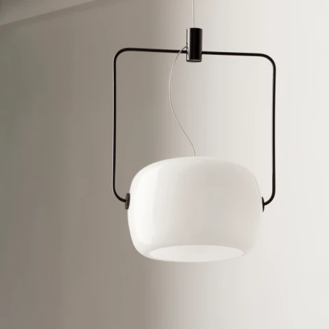Szklana lampa wisząca Galet 2 bs.living