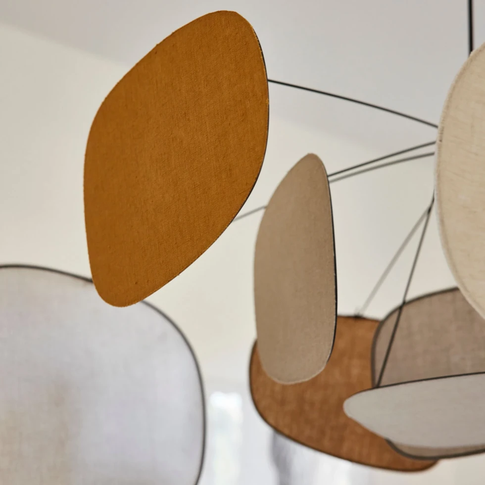 Lampa wisząca Screen 70's Lin Bouleau/Lin Curry/Toile De Jute MARKET SET Lampa wisząca Screen 70's Lin Bouleau/Lin Curry/Toile De Jute MARKET SET