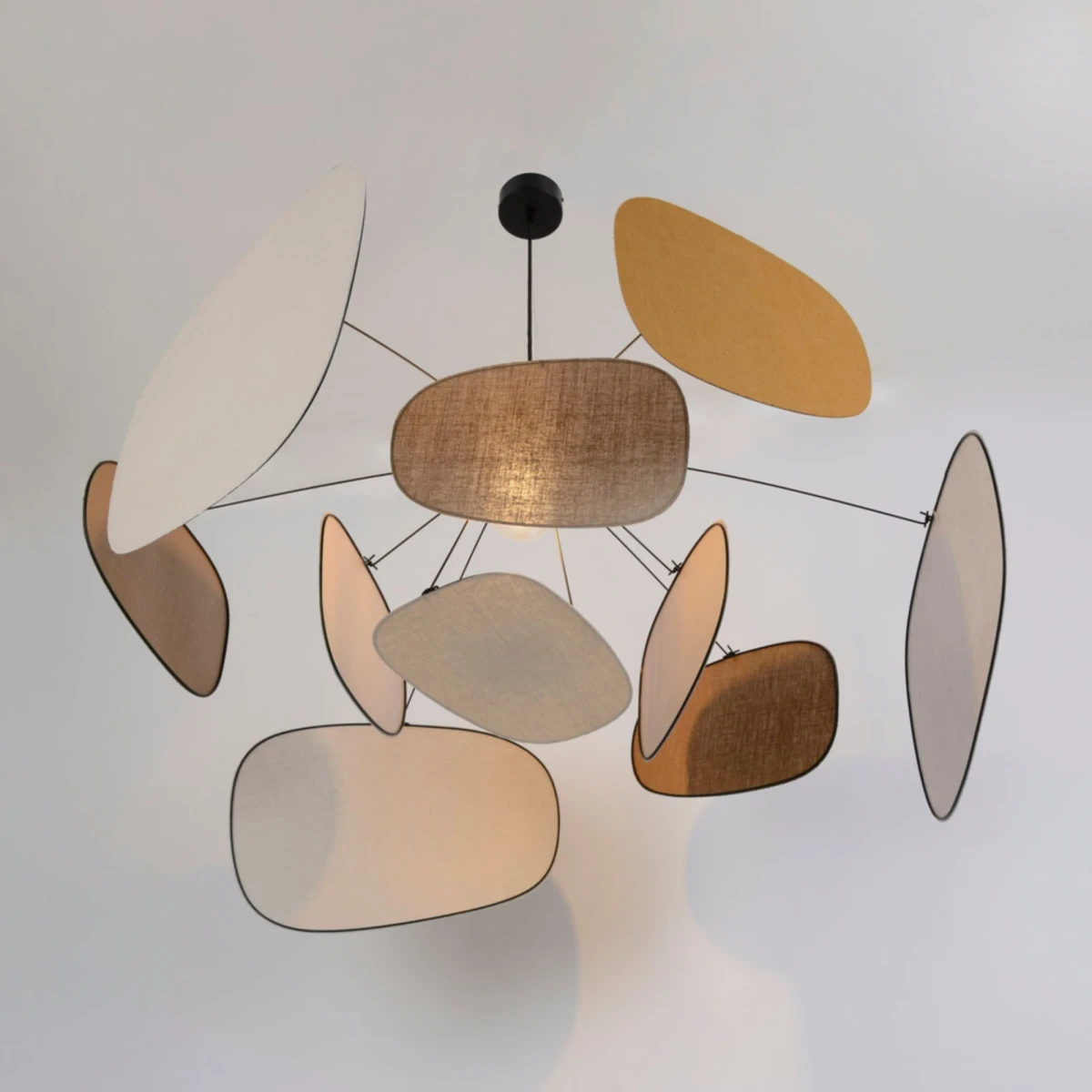 Lampa wisząca Screen 70's Lin Bouleau/Lin Curry/Toile De Jute MARKET SET