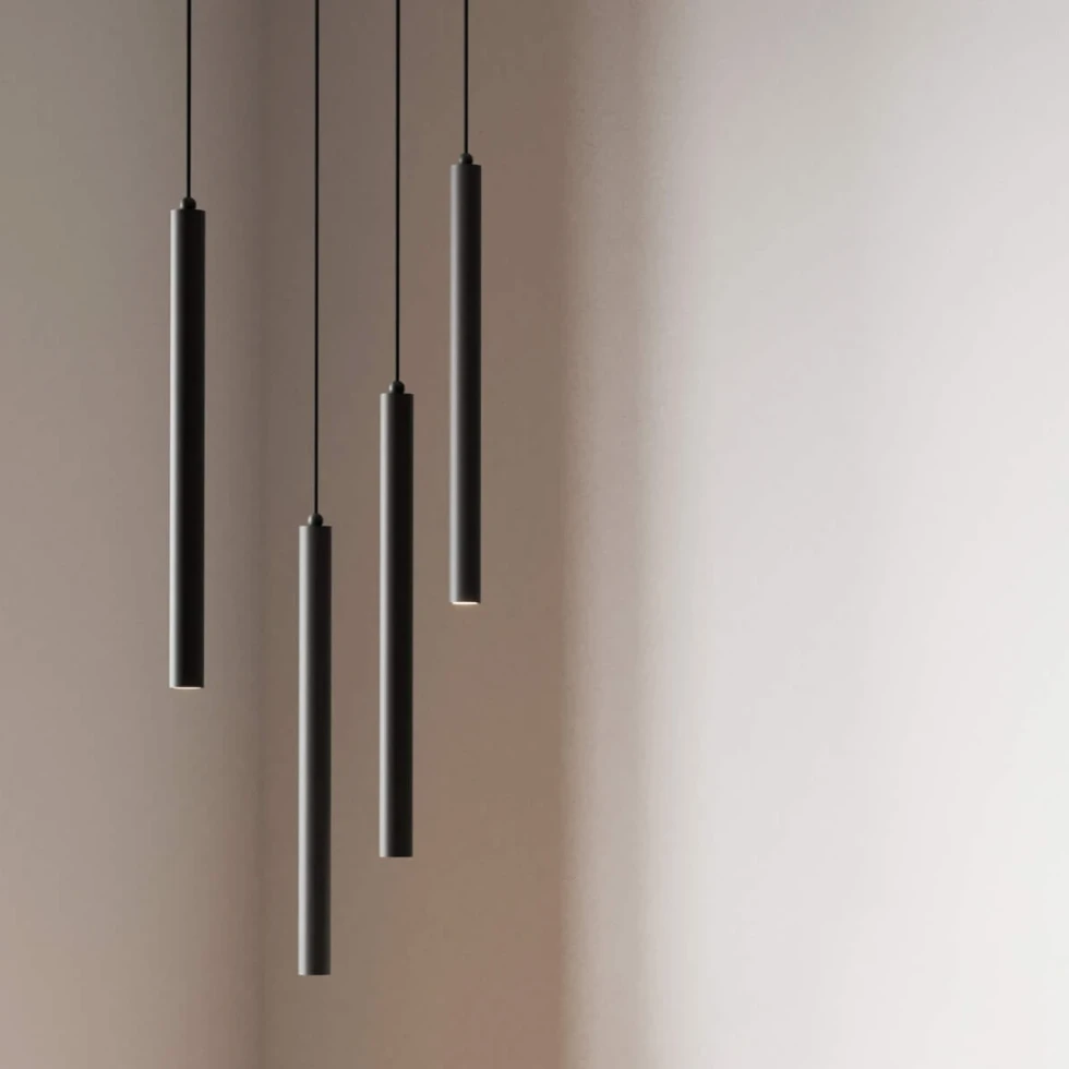 Lampa wisząca Pipe One Black 40 cm NORR11 Lampa wisząca Pipe One Black 40 cm NORR11