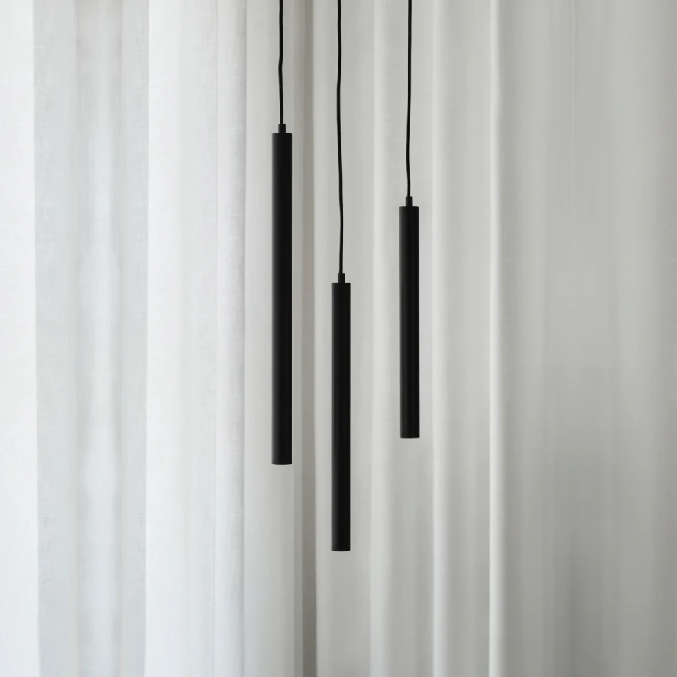 Lampa wisząca Pipe One Black 40 cm NORR11 Lampa wisząca Pipe One Black 40 cm NORR11