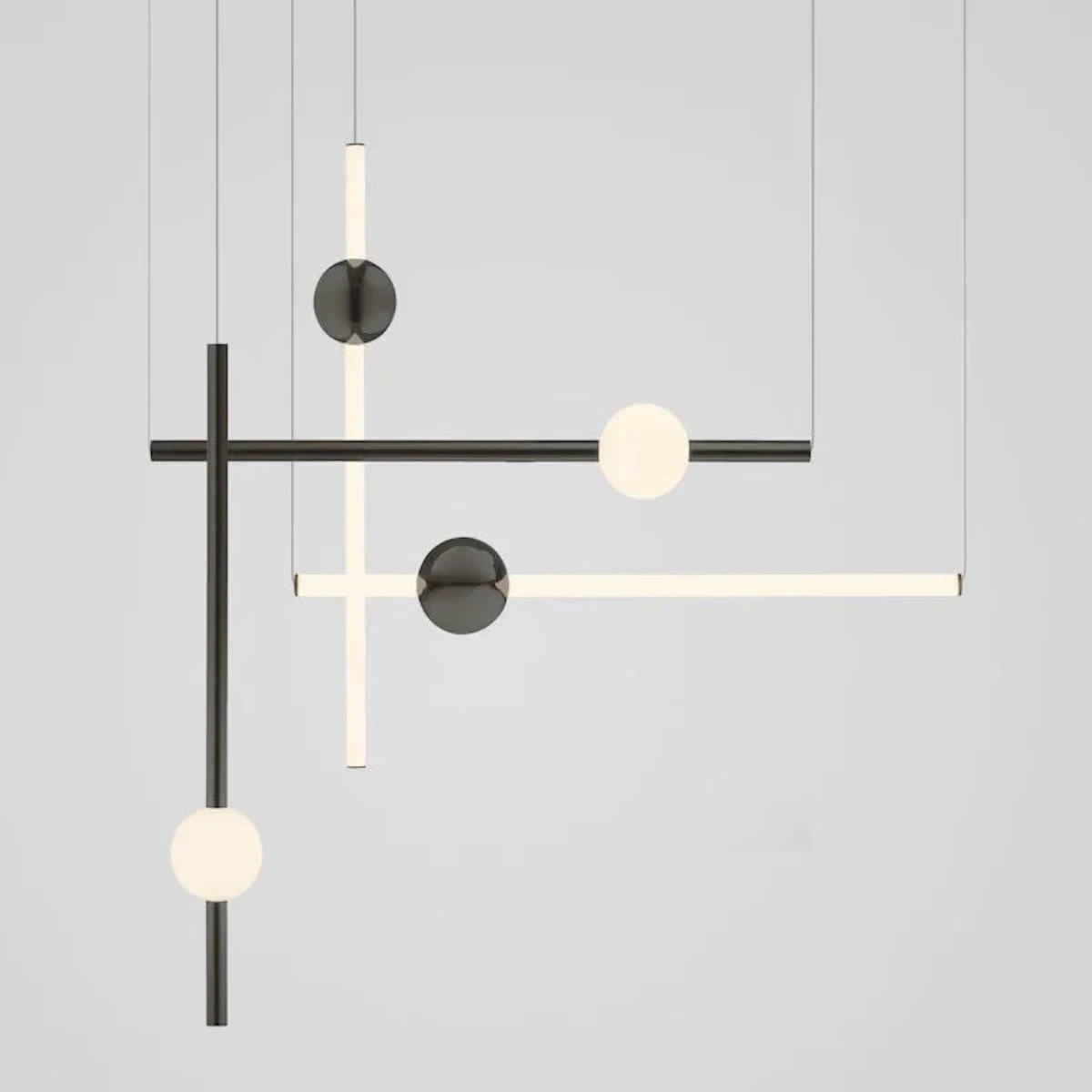 Lampa wisząca Orion Tube Light Polished Gunmetal Lee Broom