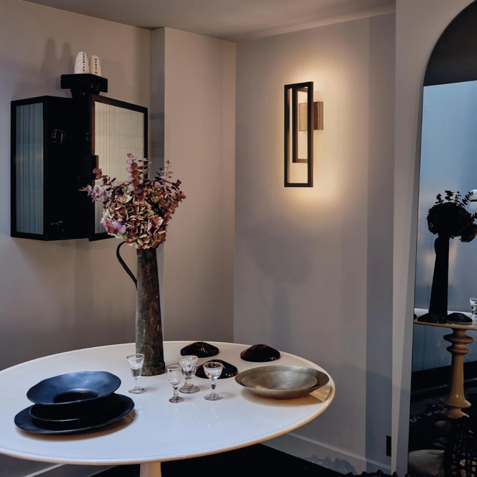 Lampa ścienna Borely Atmospherics Black DCW Editions