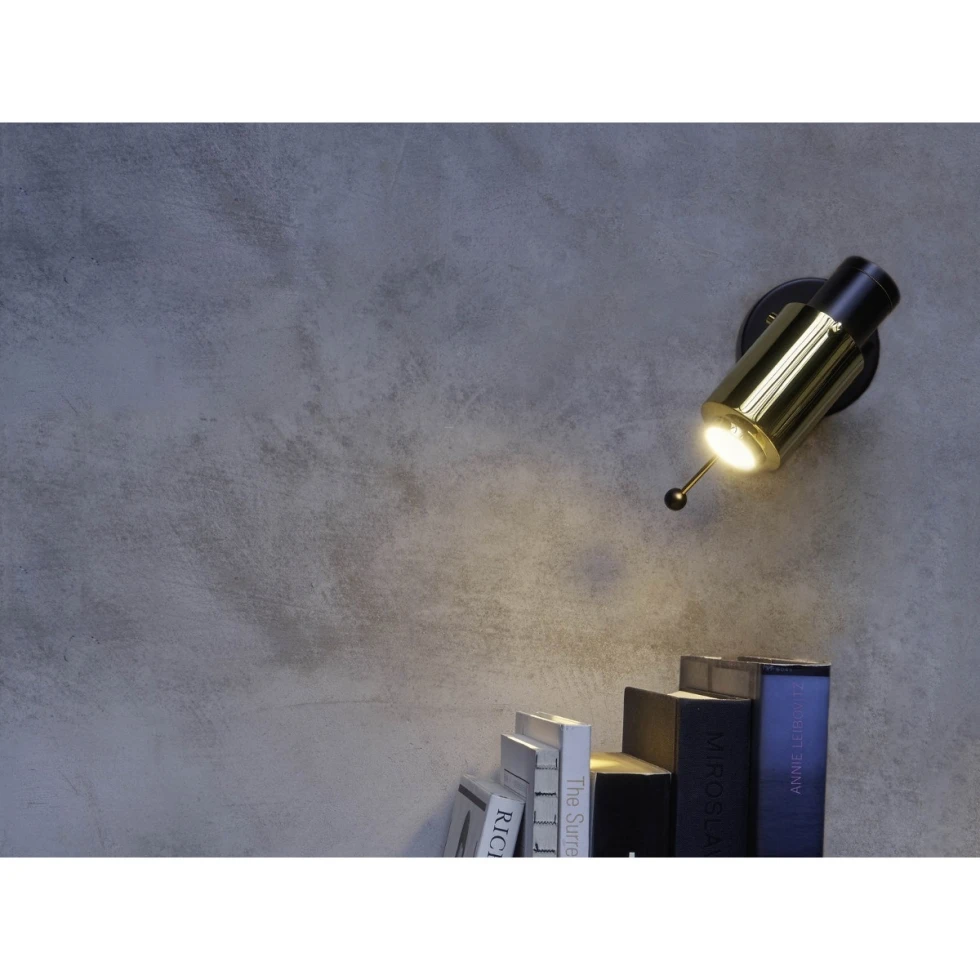 Lampa ścienna Biny Spot LED-SW-BLACK-GOLD DCW Editions