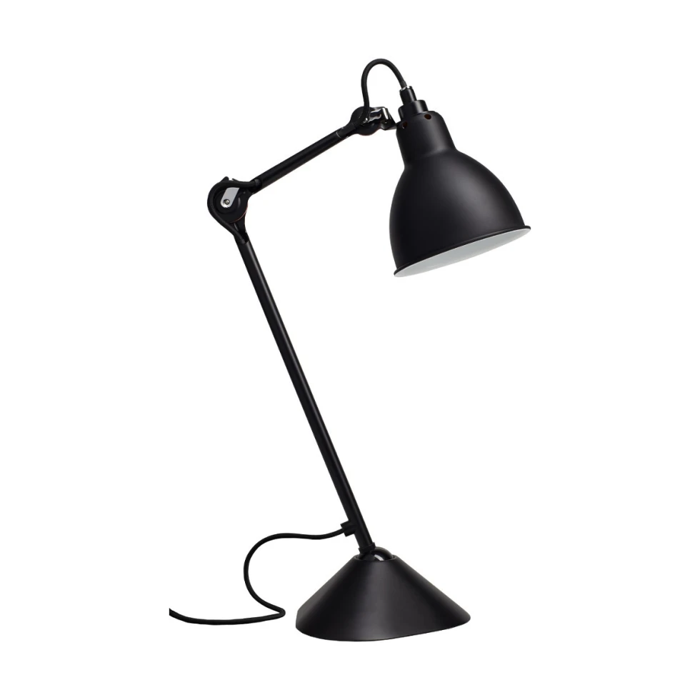 Lampa biurkowa N°205 Black Satin Lampe Gras