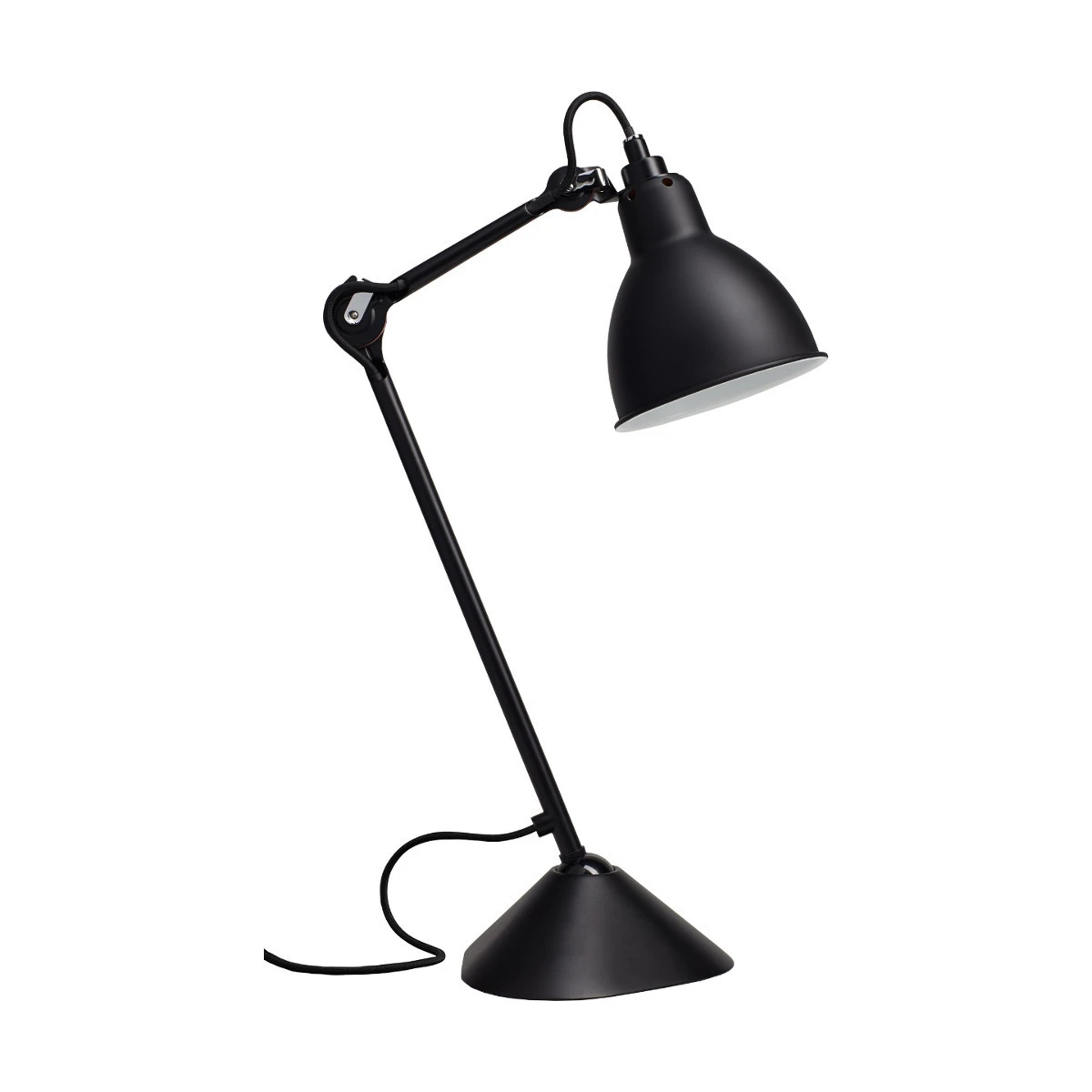 Lampa biurkowa N°205 Black Satin Lampe Gras