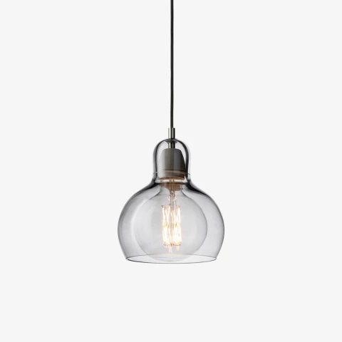 Lampa wisząca Mega Bulb SR2 ze srebrnym kloszem - &Tradition