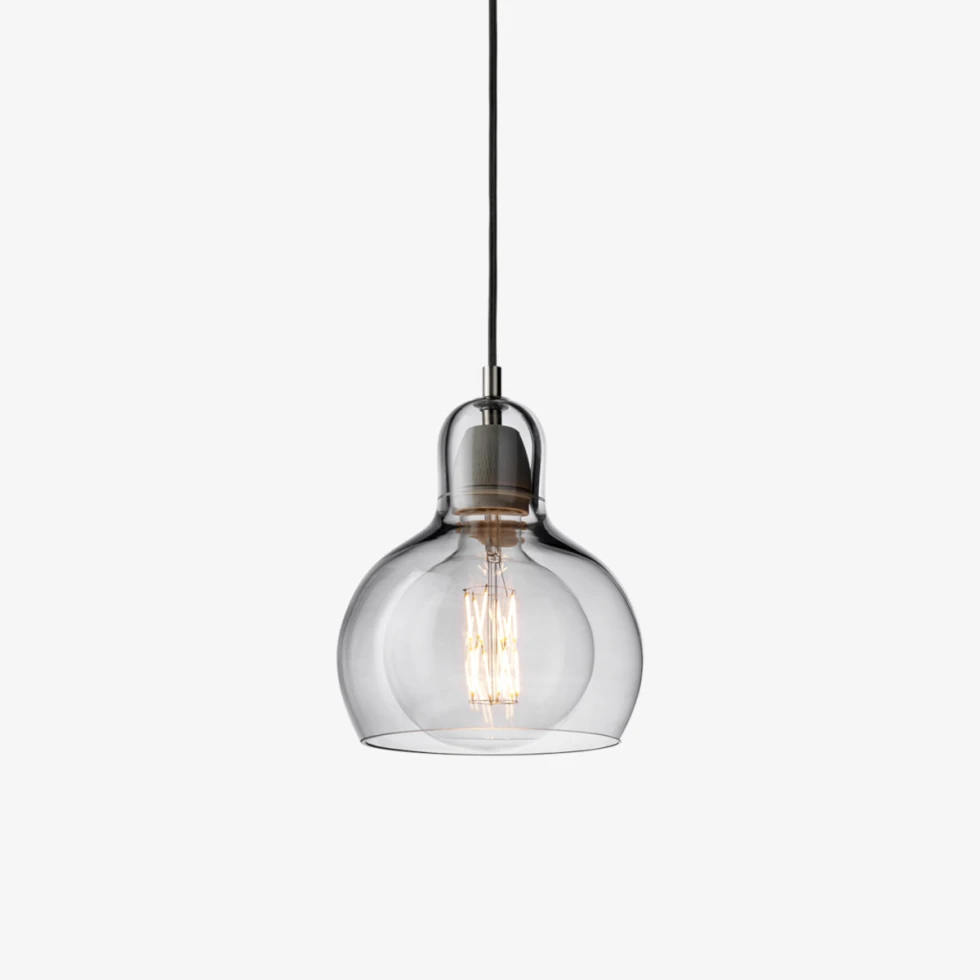 Lampa wisząca Mega Bulb SR2 ze srebrnym kloszem - &Tradition