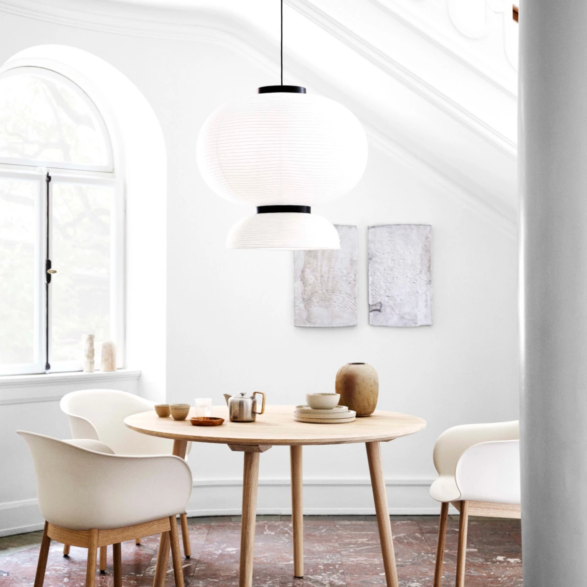 Lampa wisząca Formakami JH5 z papierowym kloszem - &Tradition