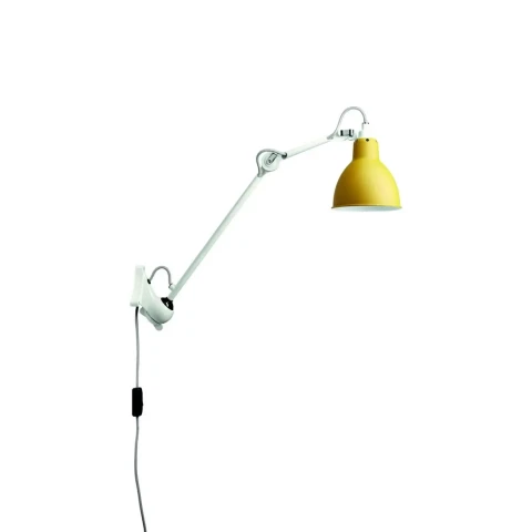 Lampa ścienna N°222 Lampe Gras WH-YEL ROUND