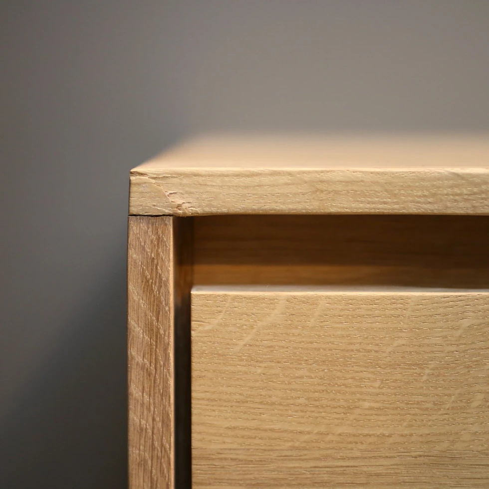 Solidna szafka dębowa pod TV Wave Ethnicraft