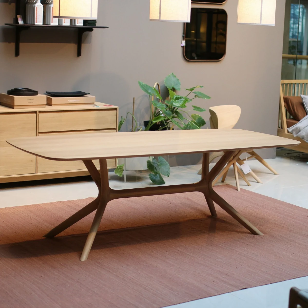 Stół dębowy X 224x100cm Ethnicraft