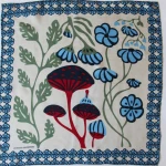 Apaszka jedwabna Mini Alice Bleu Blue