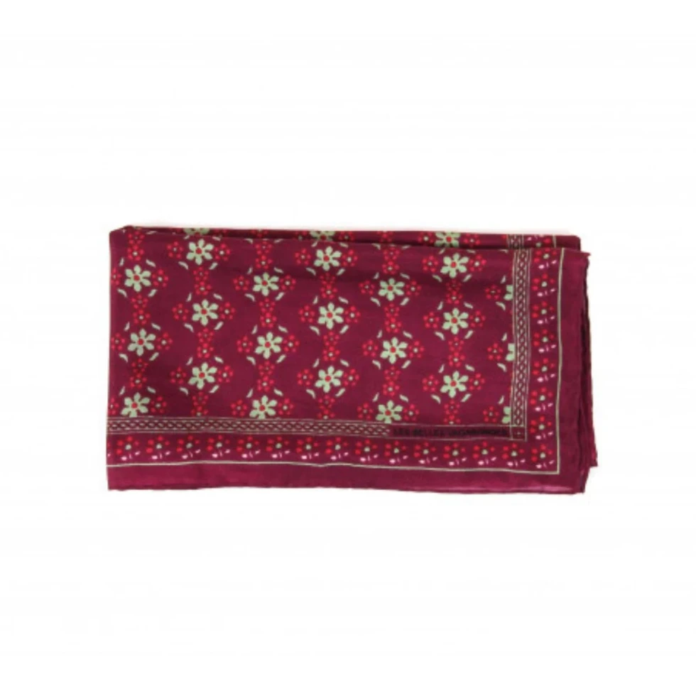 Apaszka jedwabna Mini Natasha Bordeaux Apaszka jedwabna Mini Natasha Bordeaux