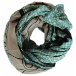 Szal wełniany XL Origami Marine Navy