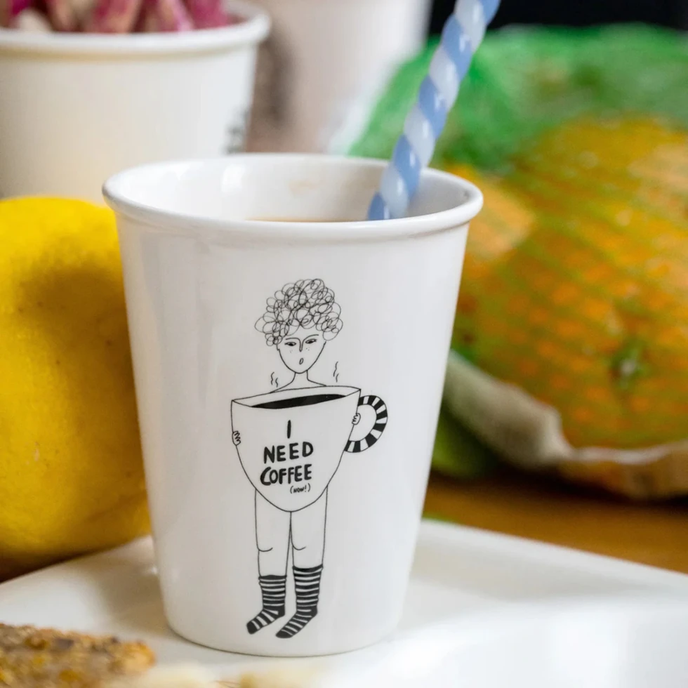 Porcelanowy kubek Coffee Now Porcelanowy kubek Coffee Now