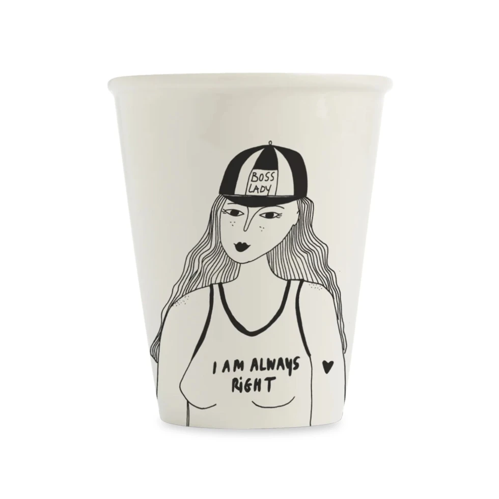 Porcelanowy kubek Boss Lady Porcelanowy kubek Boss Lady