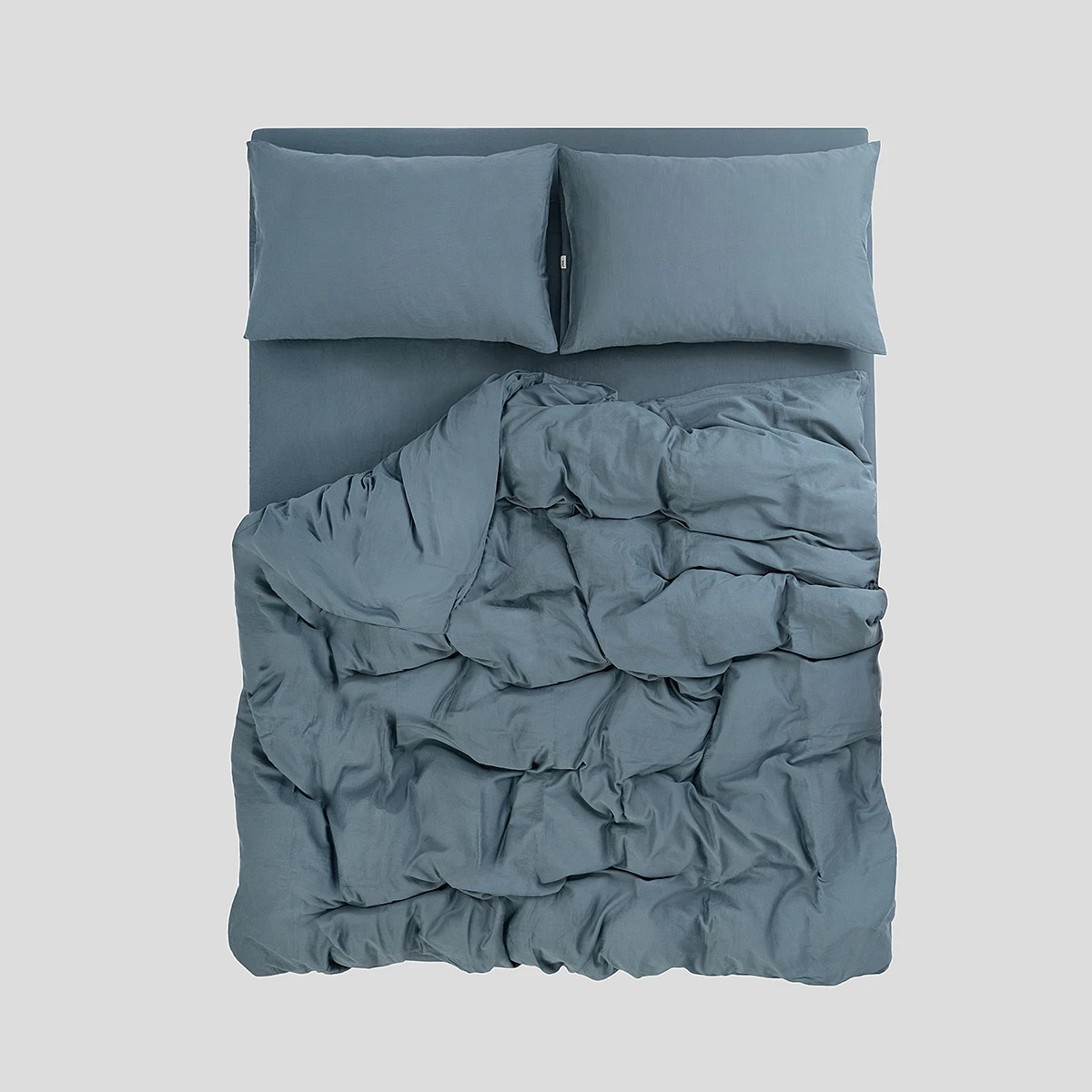 Komplet pościeli z bawełny satynowej Simples Atlantic Blue take a NAP