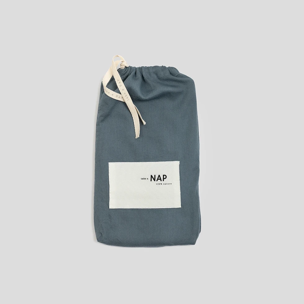 Poszewka na poduszkę z bawełny satynowej Simples Atlantic Blue