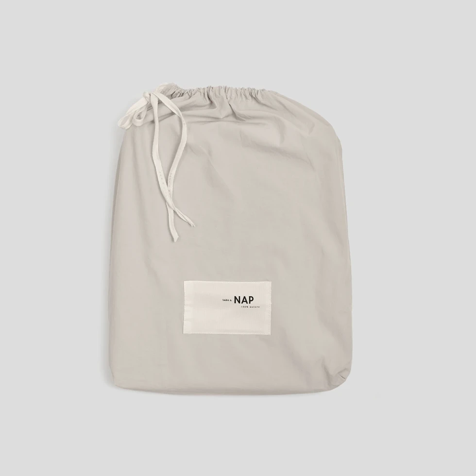 Prześcieradło z gumką  bawełniana Luso Warm Grey