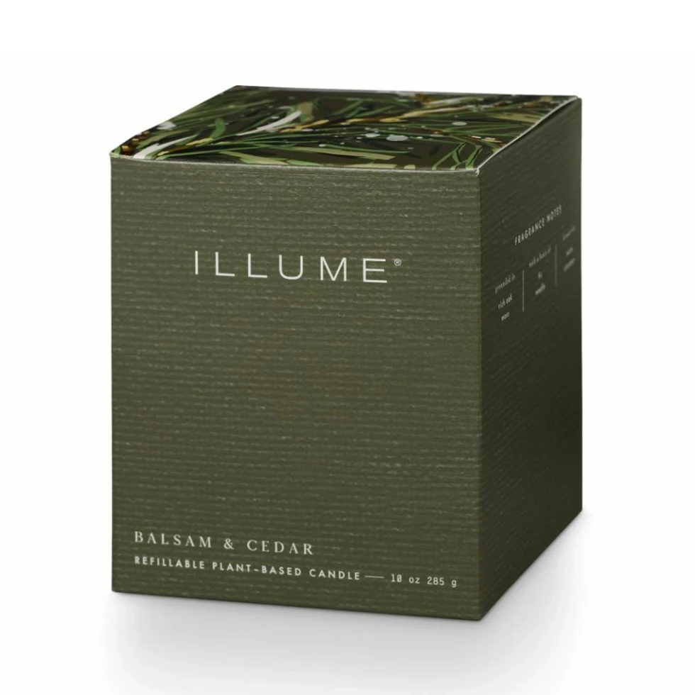 Świeca Box Glass Balsam & Cedar