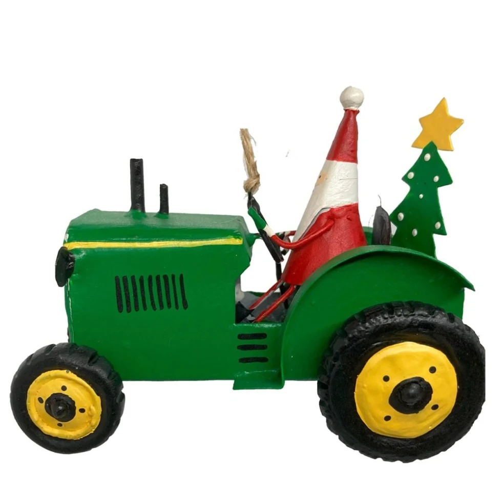 Ozdoba Santa On Tractor