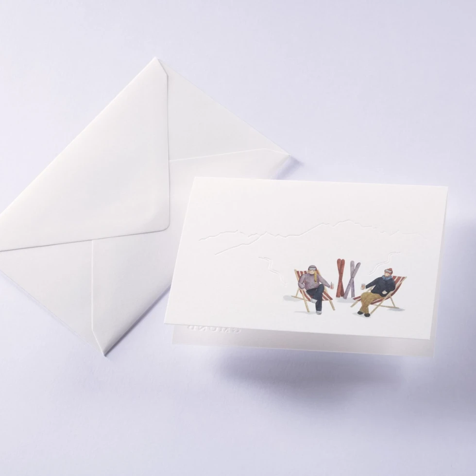 Kartka świąteczna Spuren im Schnee Apres-Ski