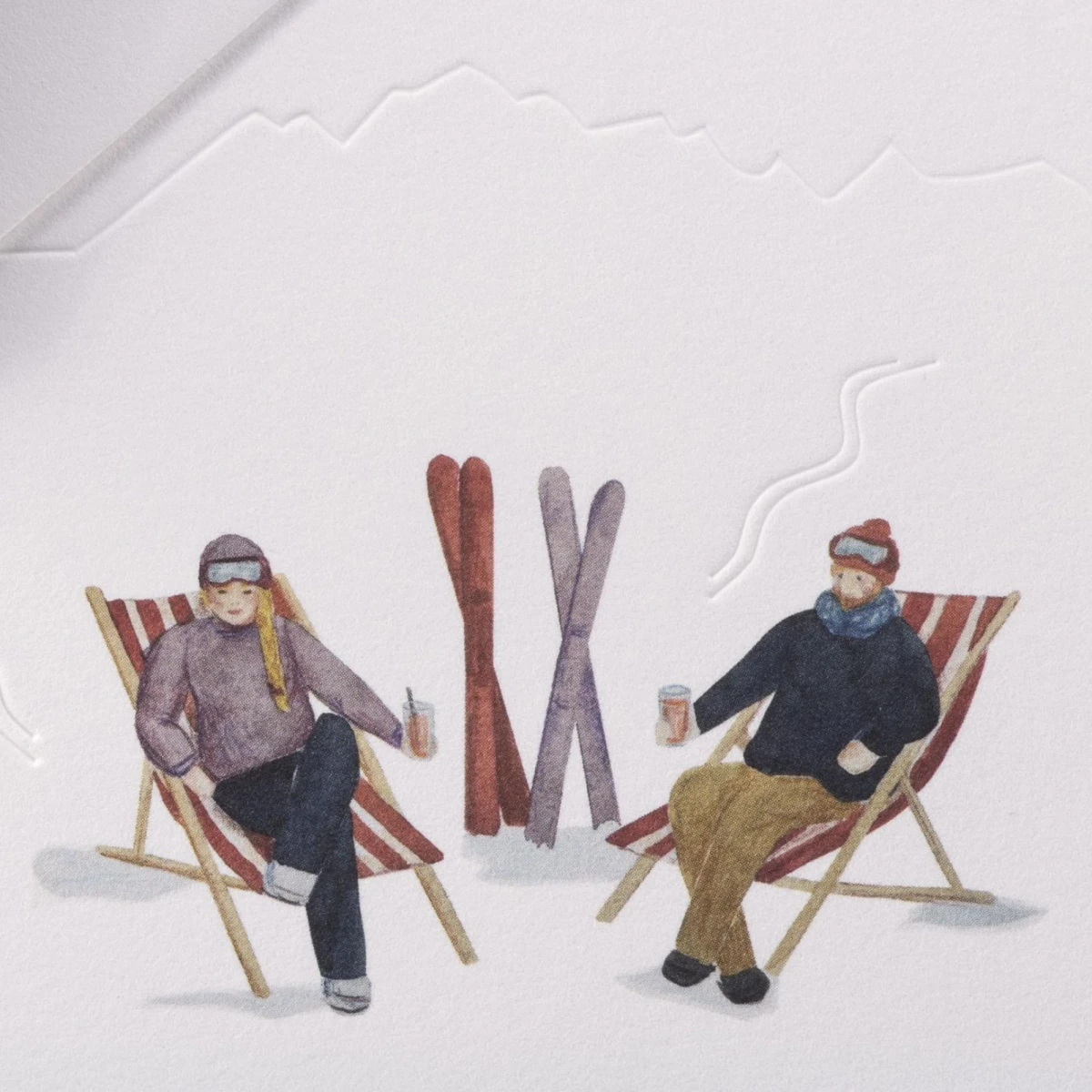 Kartka świąteczna Spuren im Schnee Apres-Ski