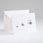 Kartka świąteczna Traces in the snow Chairlift