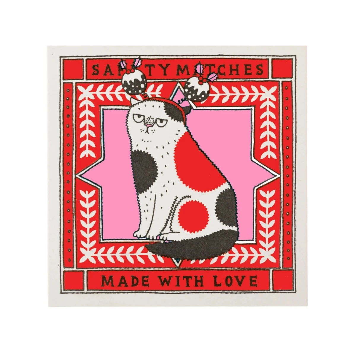 Zapałki Christmas Cat Matches Archivist