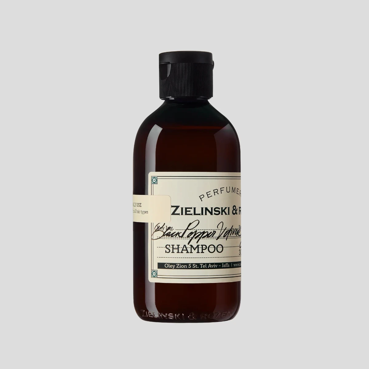 Szampon do włosów do codziennego użytku 300ml Black Pepper, Vetiver, Neroli, Amber