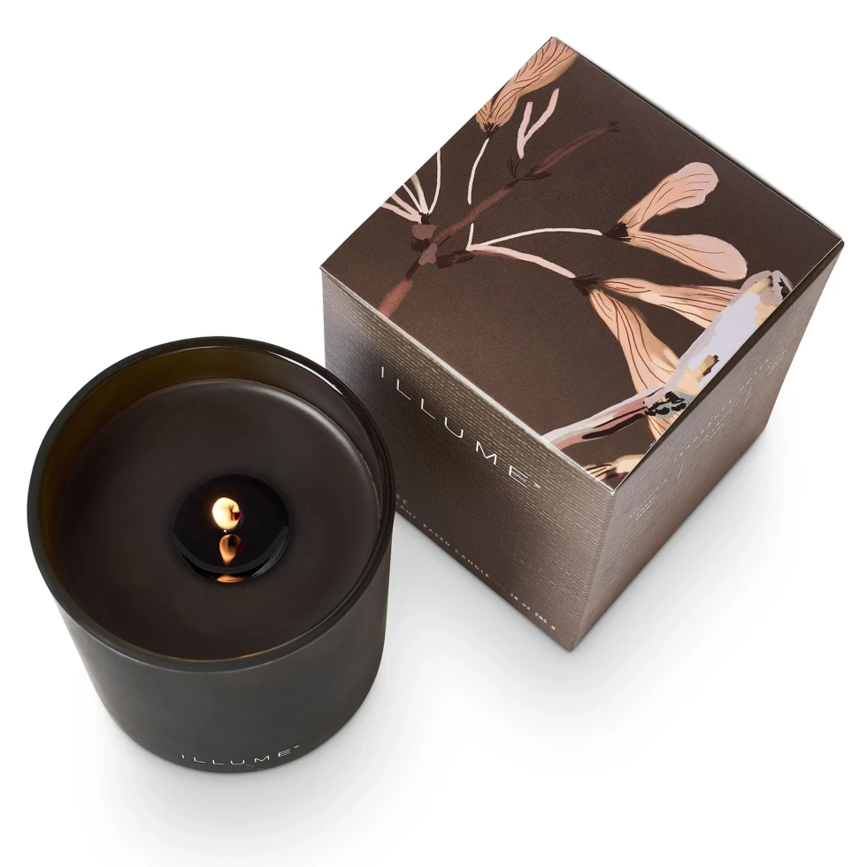 Świeca Box Glass Woodfire