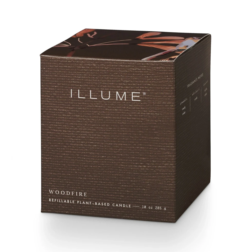 Świeca Box Glass Woodfire