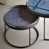 Zestaw stolików kawowych Round Tray Low Ethnicraft