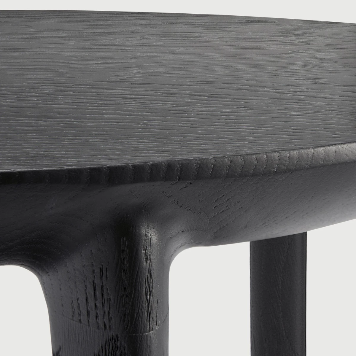 Stolik Bok dębowy czarny