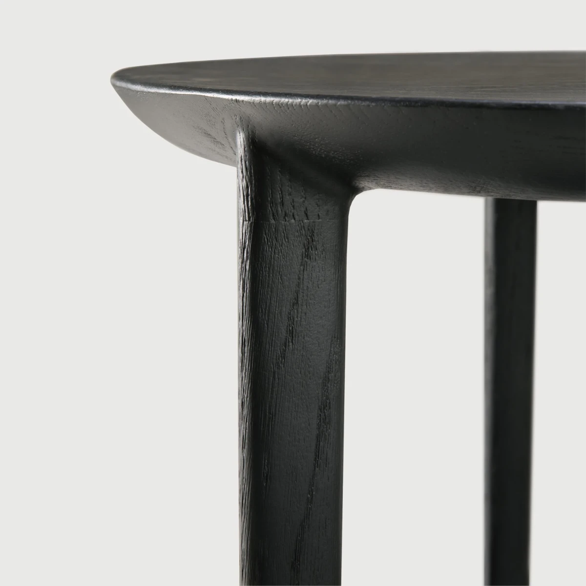 Stolik Bok dębowy czarny