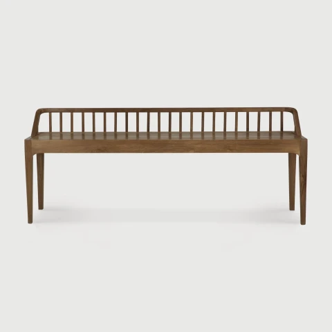 Ławka z drewna tekowego Spindle