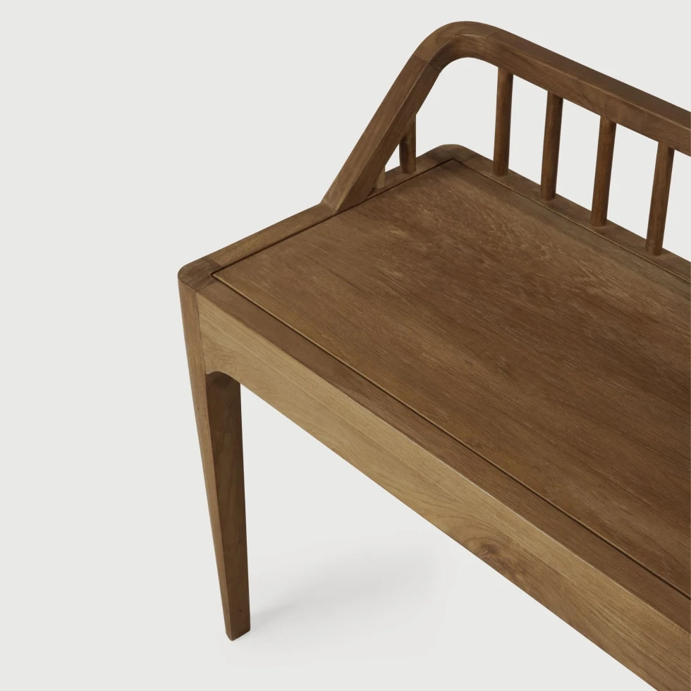 Ławka z drewna tekowego Spindle