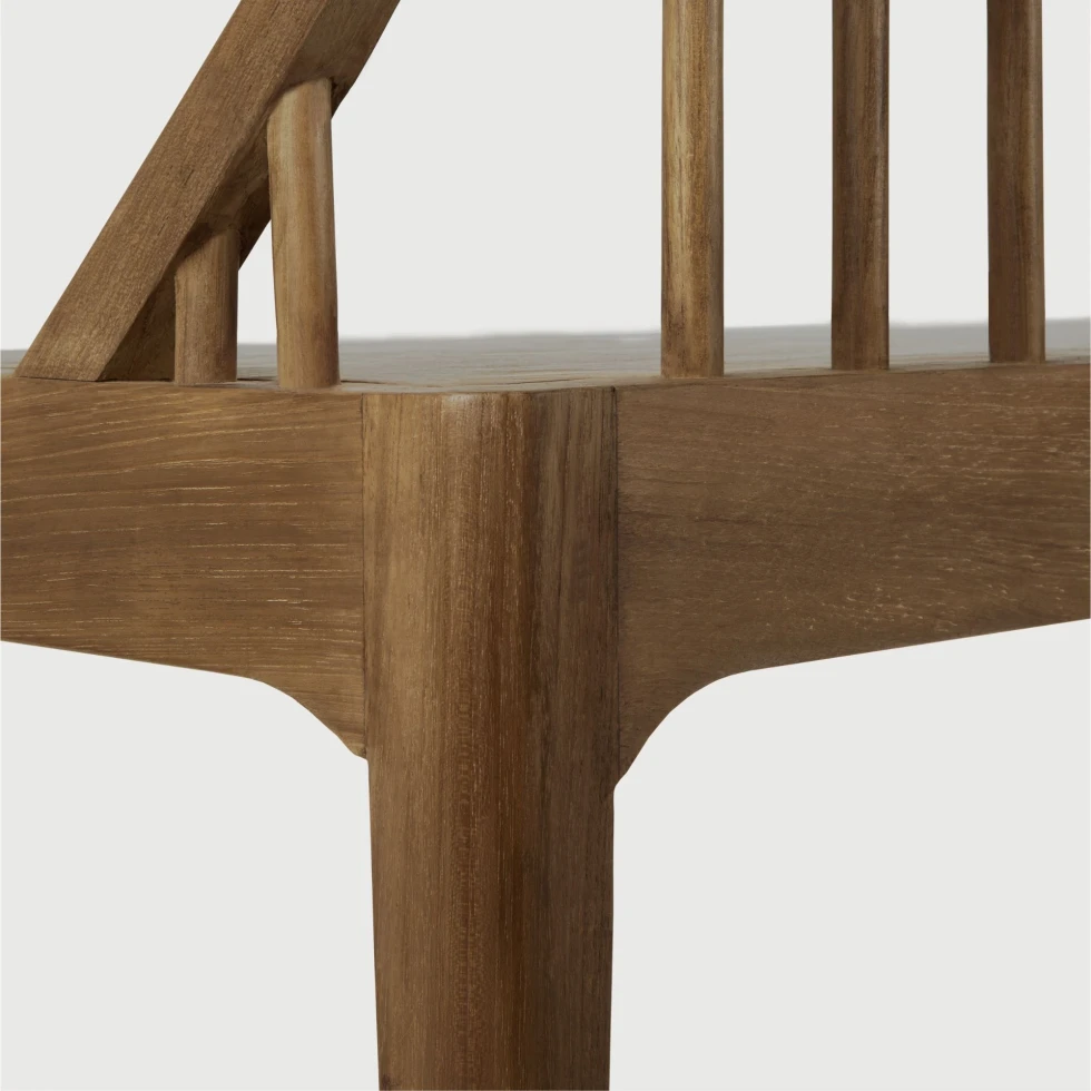 Ławka z drewna tekowego Spindle