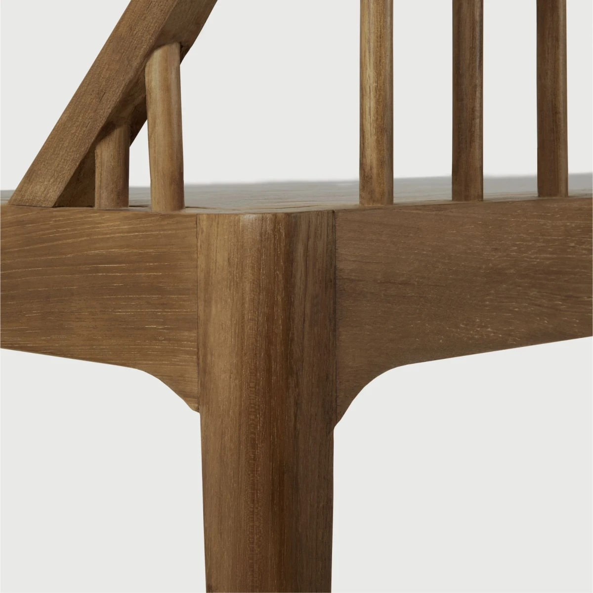 Ławka z drewna tekowego Spindle