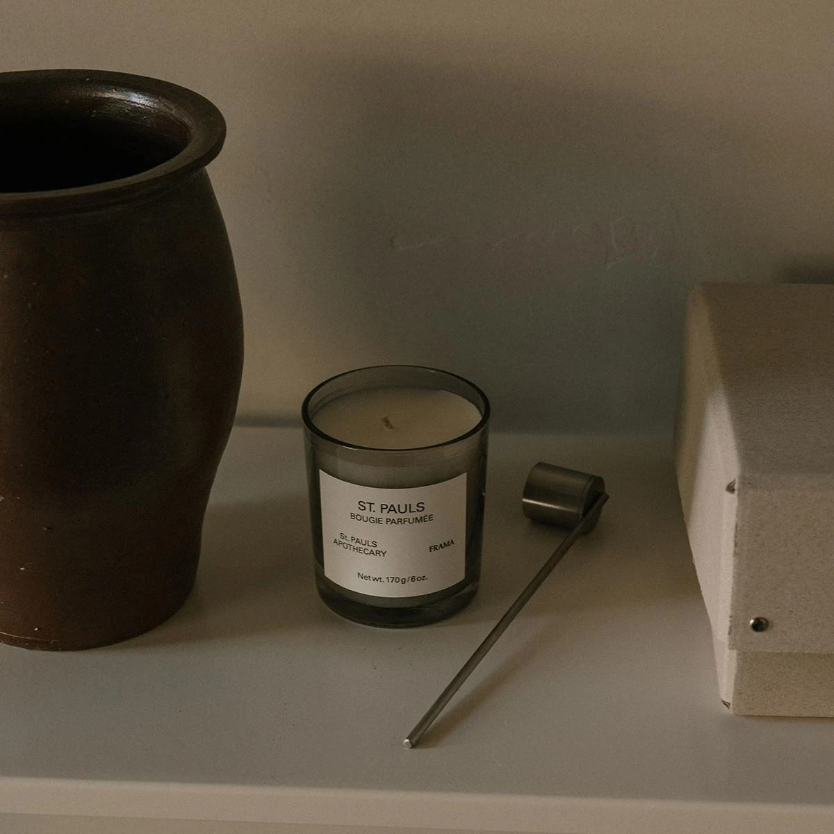 Giftbox: świeca St. Pauls + gasidło