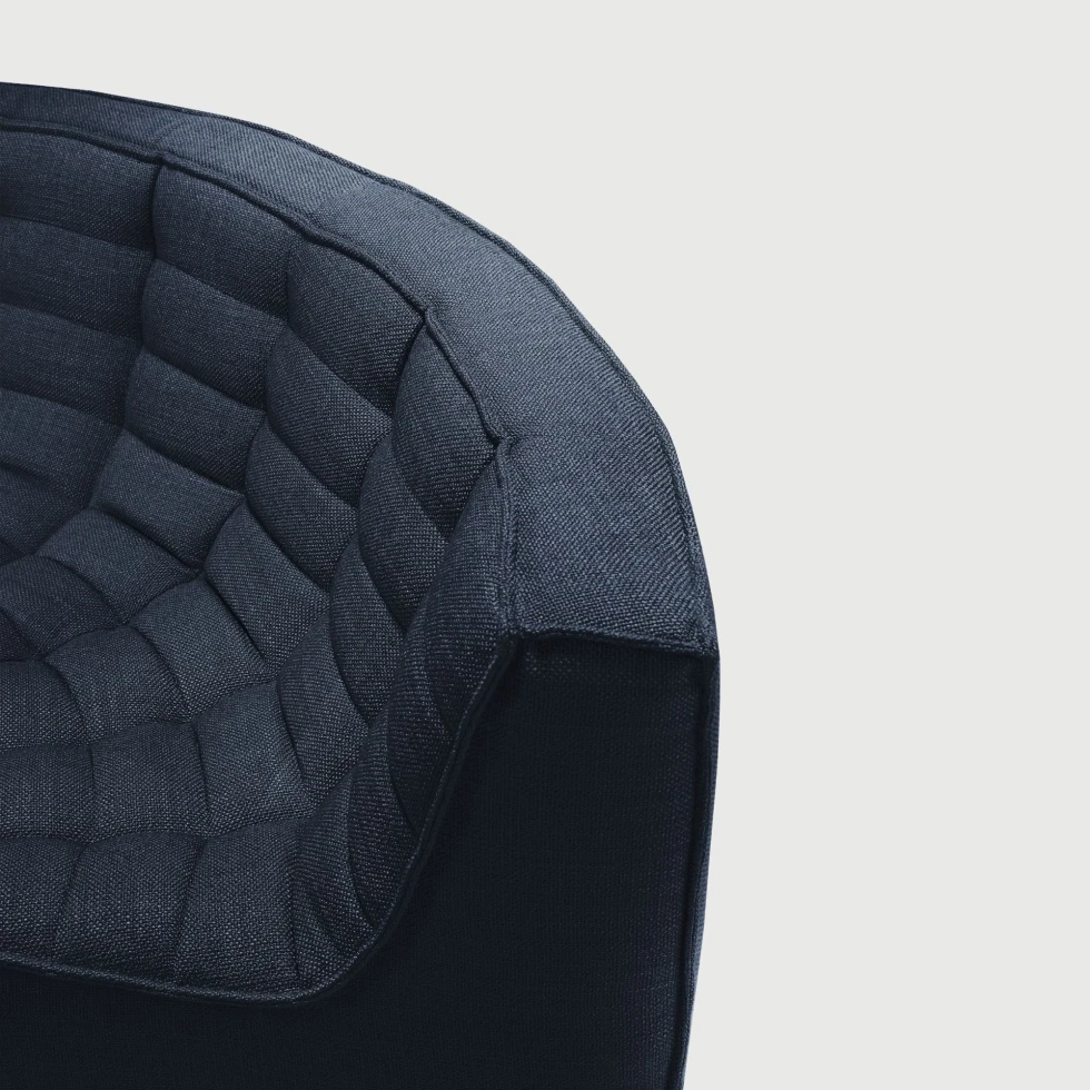 Element narożny round N701 Graphite Fabric