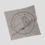 Serwetka z haftem Festive Season, natural/off white, 40x40cm