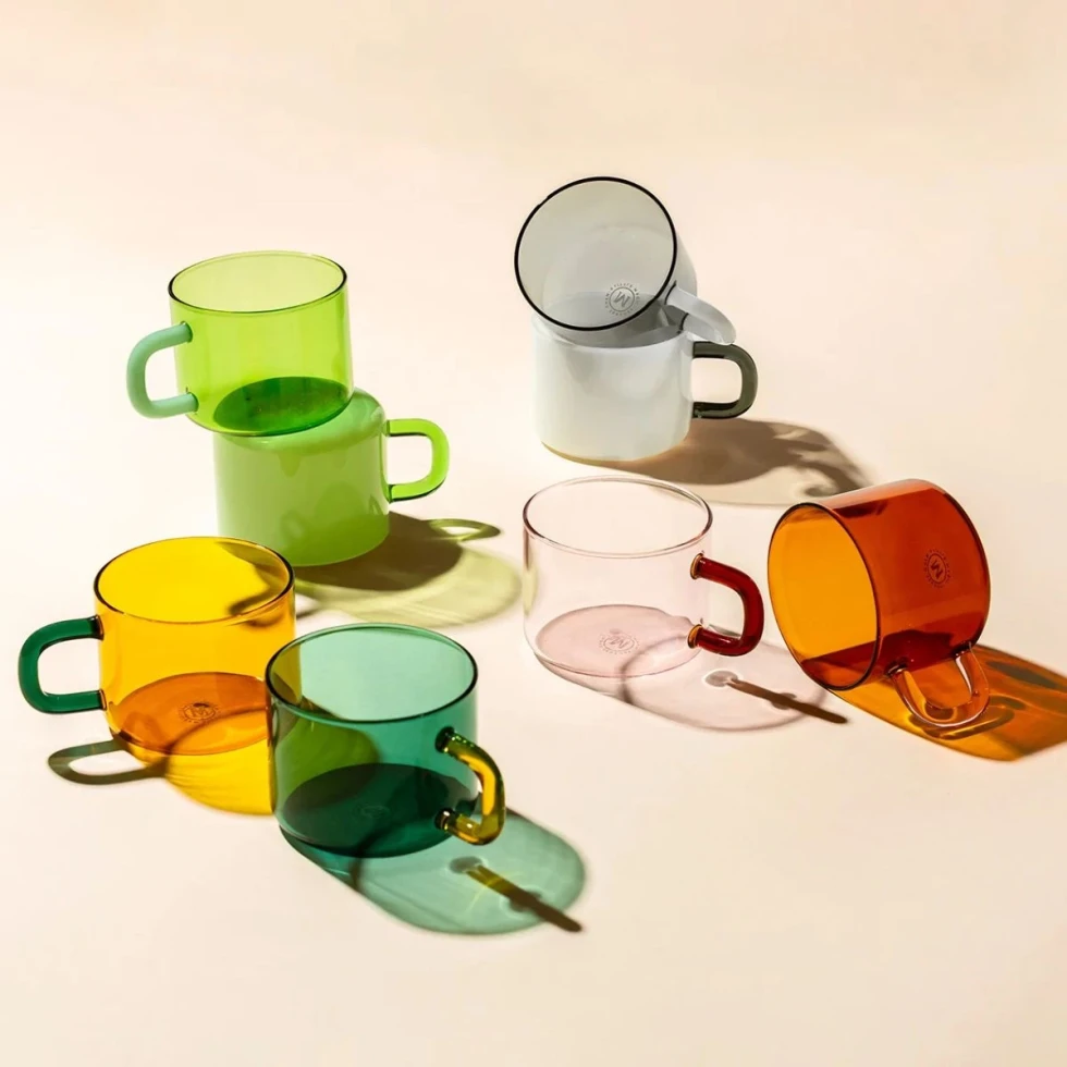 Zestaw dwóch szklanek Cha Mug Set Avocado