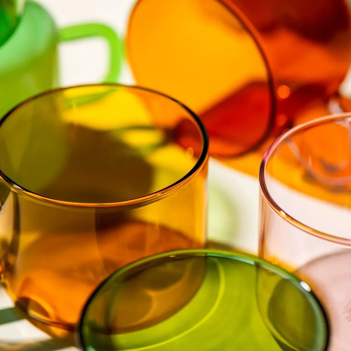 Zestaw dwóch szklanek Cha Mug Set Rosé Sunset