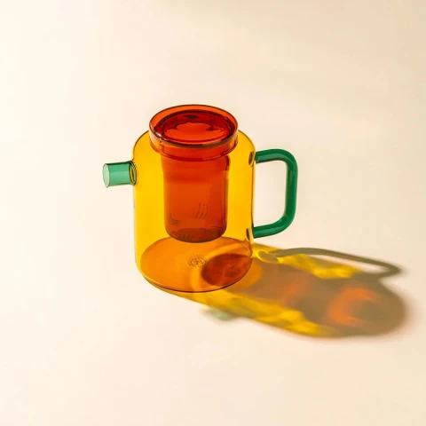 Dzbanek z zaparzaczem Cha Pot Teal Tofee