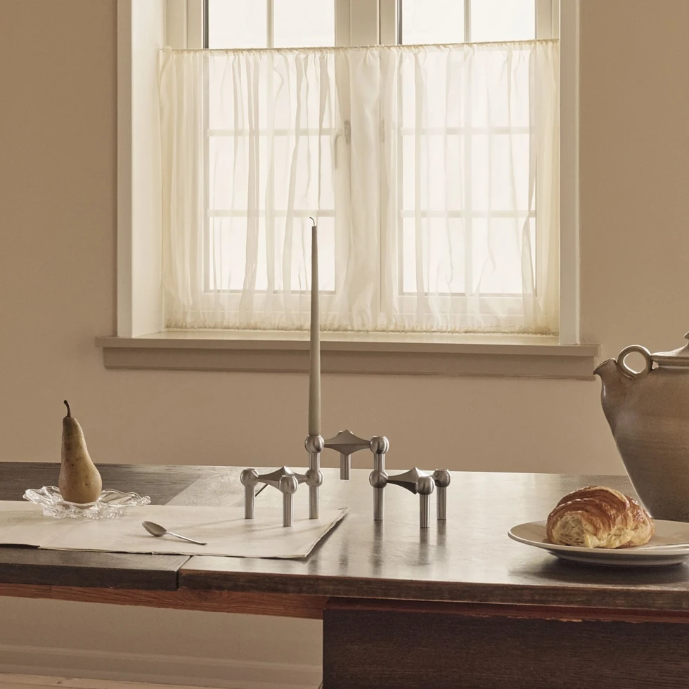 Zestaw 3 świeczników Nagel Chrome